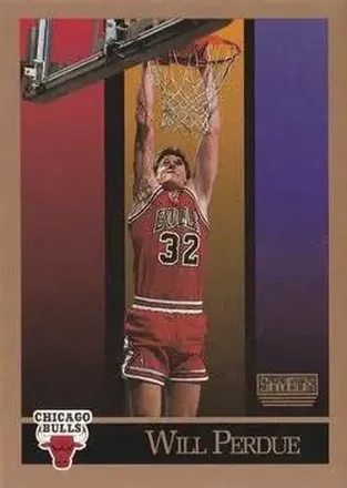 1990-91 SkyBox #45 - Will Perdue - Chicago Bulls
