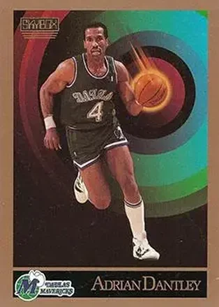 1990-91 SkyBox #61 - Adrian Dantley - Dallas Mavericks