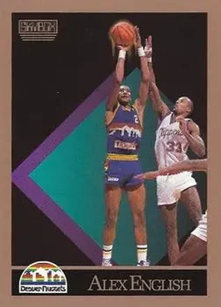 1990-91 SkyBox #74 - Alex English - Denver Nuggets