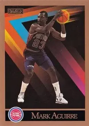 1990-91 SkyBox #82 - Mark Aguirre - Detroit Pistons