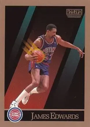 1990-91 SkyBox #85 - James Edwards - Detroit Pistons