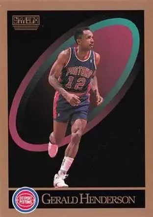 1990-91 SkyBox #88 - Gerald Henderson - Detroit Pistons 1990-91 SkyBox #88 - Gerald Henderson - Detroit Pistons