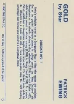 Back of Patrick Ewing
