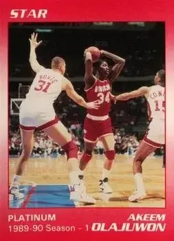 1990-91 Star Platinum #4 Hakeem Olajuwon