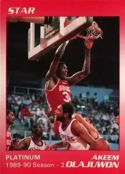 1990-91 Star Platinum #5 Hakeem Olajuwon