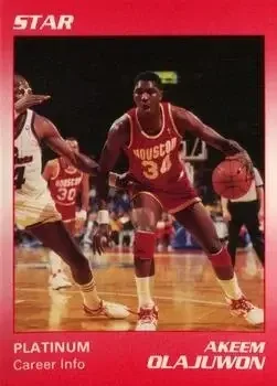 1990-91 Star Platinum #6 Hakeem Olajuwon