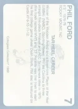 Back of Phil Ford