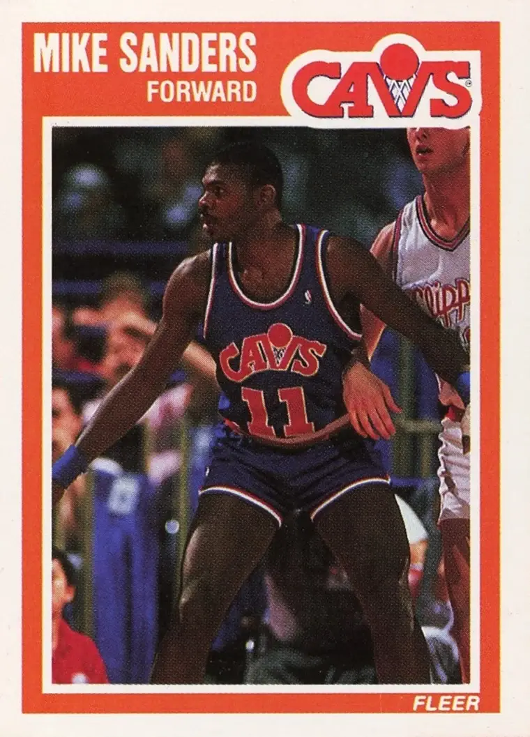 1989-90 Fleer #30 Mike Sanders