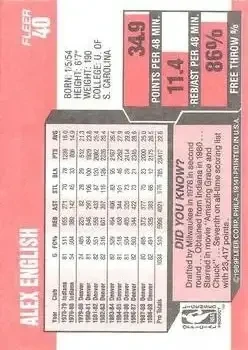 Back of Alex English