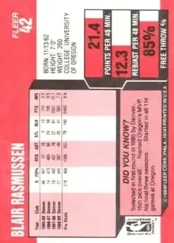 Back of Blair Rasmussen