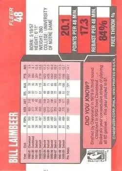 Back of Bill Laimbeer