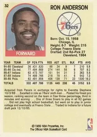 Ron Anderson back