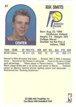 Back of Rik Smits