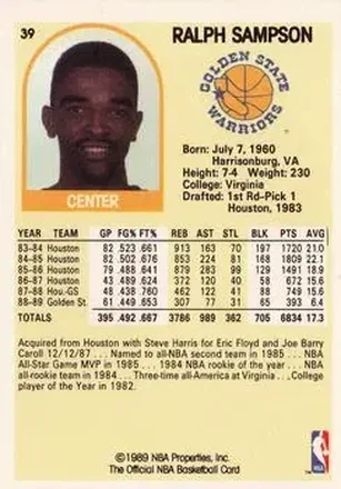 Ralph Sampson back