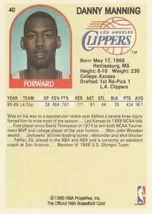 Danny Manning back