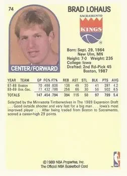 Back of Brad Lohaus