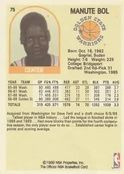 Back of Manute Bol
