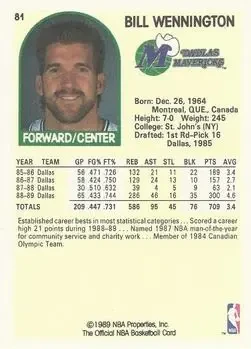Back of Bill Wennington