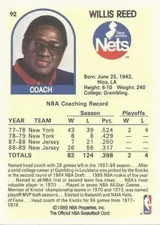 Willis Reed back