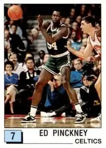 1989-90 Panini Stickers (Spanish) #7 Ed Pinckney