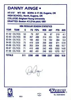 Back of Danny Ainge