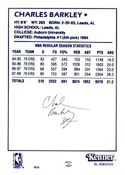 Back of Charles Barkley