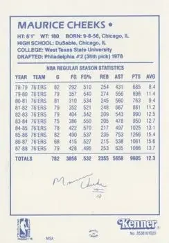 Back of Maurice Cheeks