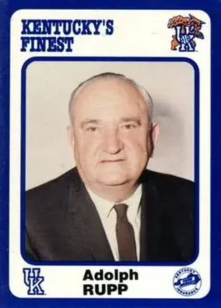 1988-89 Collegiate Collection Kentucky's Finest #1 Adolph Rupp