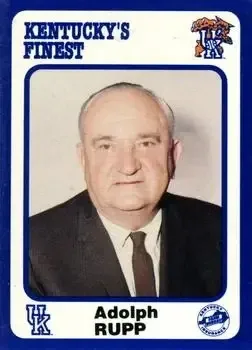 1988-89 Collegiate Collection Kentucky's Finest #1 Adolph Rupp
