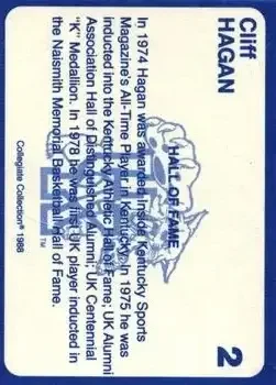 Back of Cliff Hagan