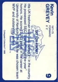 Back of Kevin Grevey