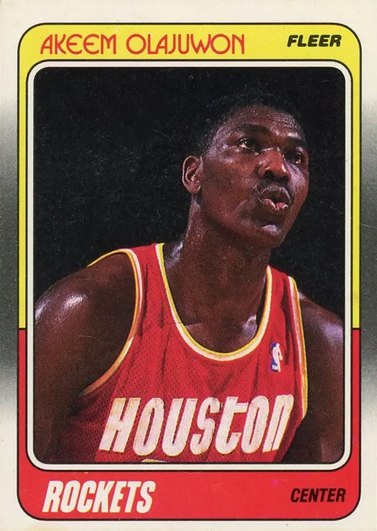 1988-89 Fleer #53 Hakeem Olajuwon