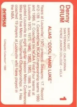 Back of Denny Crum