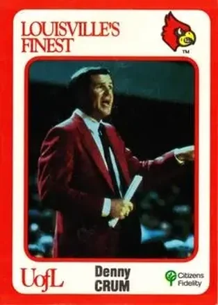 1988-89 Louisville Cardinals Collegiate Collection #1 Denny Crum