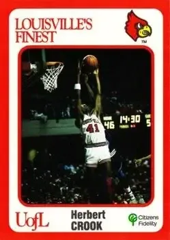 1988-89 Louisville Cardinals Collegiate Collection #7 Herbert Crook