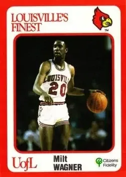 1988-89 Louisville Cardinals Collegiate Collection #8 Milt Wagner