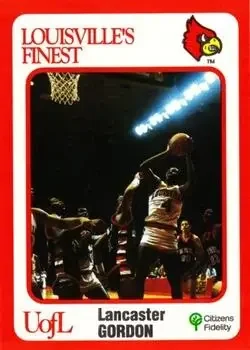 1988-89 Louisville Cardinals Collegiate Collection #9 Lancaster Gordon