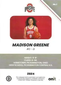 Back of Madison Greene