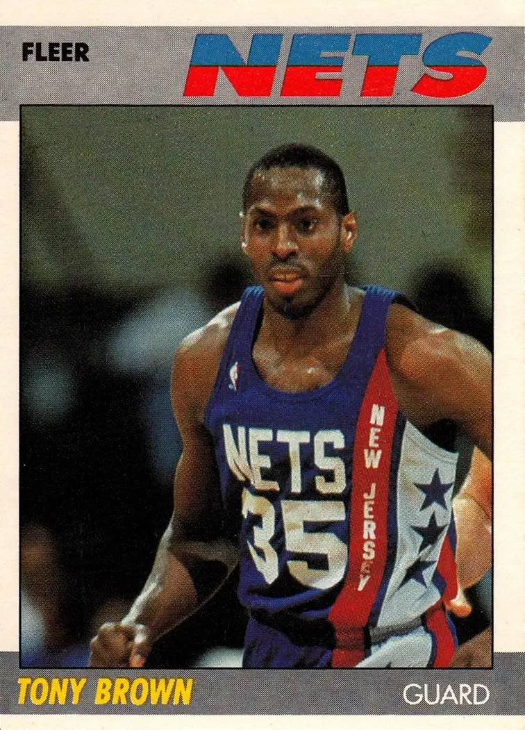 1987-88 Fleer #14 Tony Brown