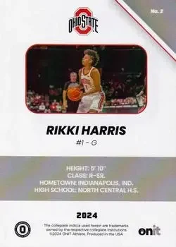 Back of Rikki Harris