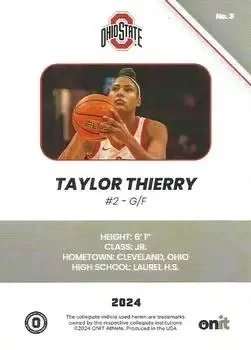 Back of Taylor Thierry