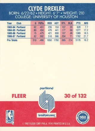 Reverso de Clyde Drexler