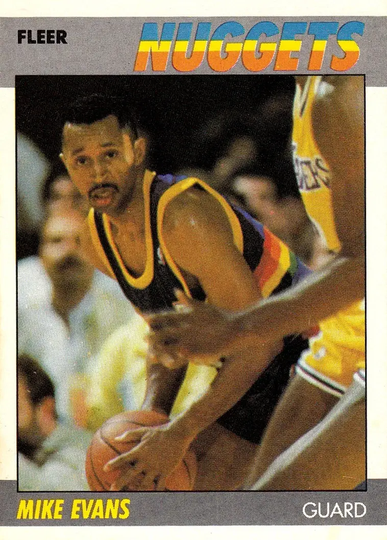 1987-88 Fleer #36 Mike Evans