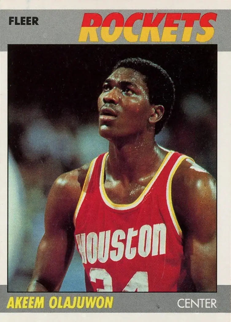 1987-88 Fleer #80 Hakeem Olajuwon