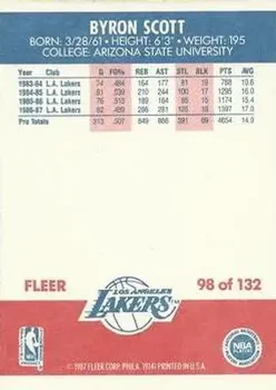 Achterkant van Byron Scott