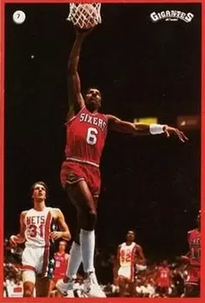 1987-88 Gigantes de la NBA Stickers (Spain) #7 Julius Erving