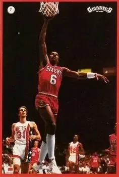 1987-88 Gigantes de la NBA Stickers (Spain) #7 Julius Erving