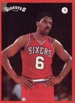 1987-88 Gigantes de la NBA Stickers (Spain) #8 Julius Erving