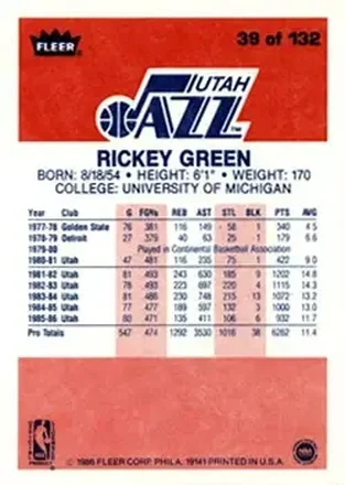Rickey Green Rückseite