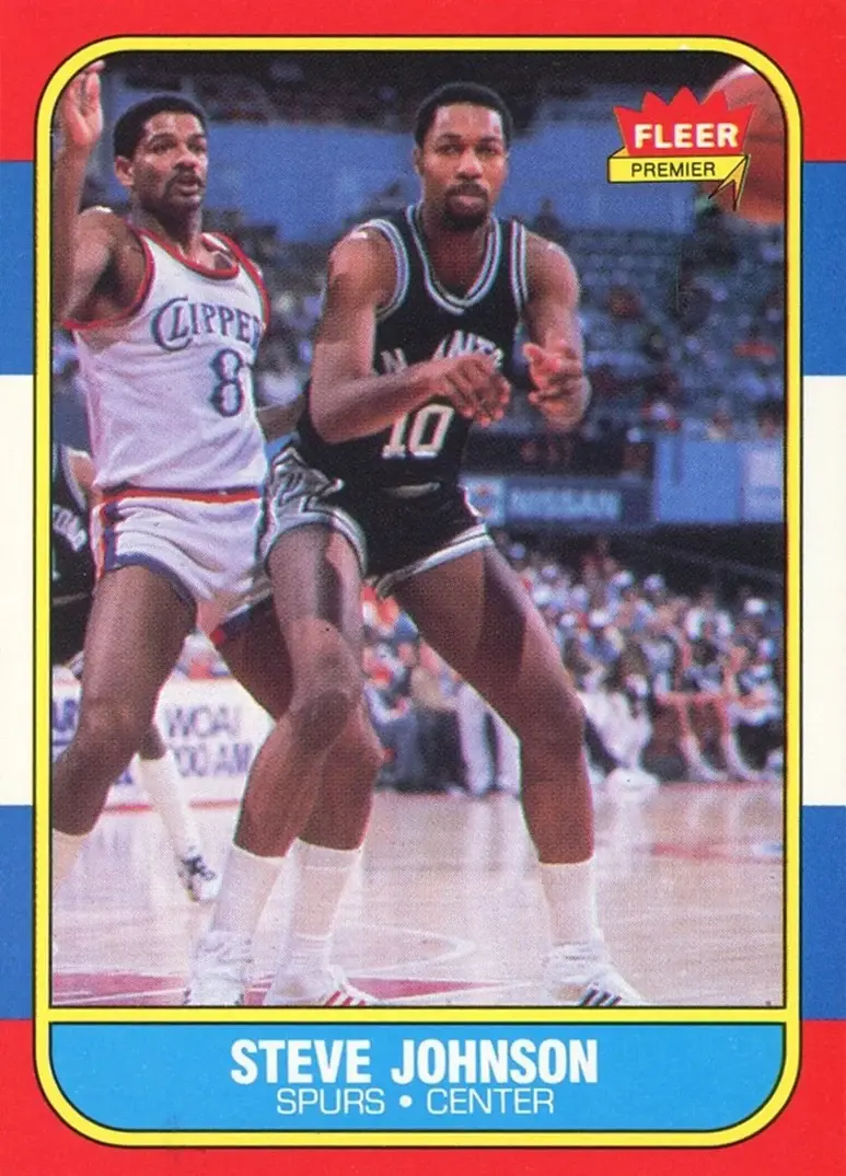 1986-87 Fleer #55 Steve Johnson